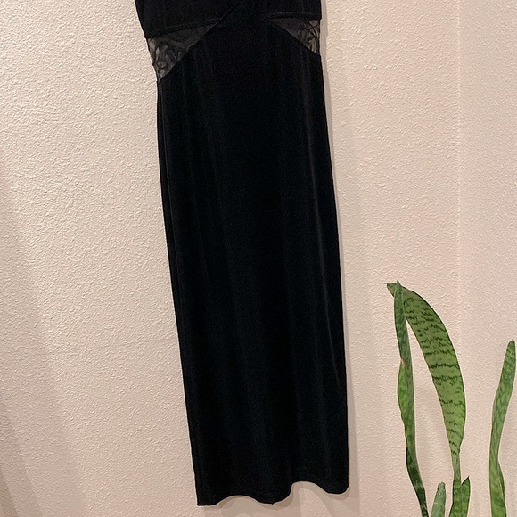 90s velvet All that Jazz maxi dress‎ - Picture 5 of 10